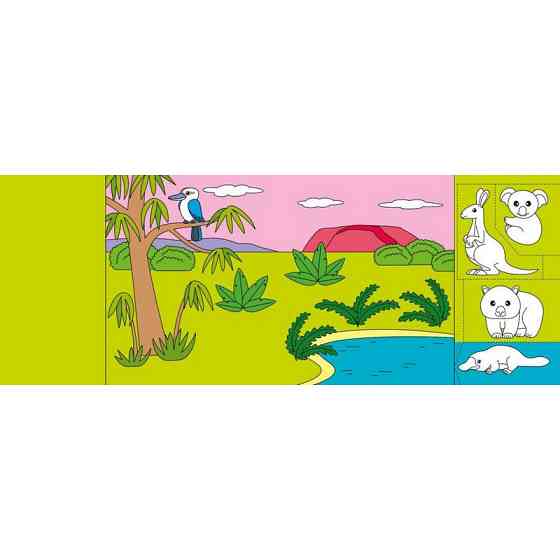 Дитяча книжечка-розмальовка "Хто гойдається на ліані?" 1364007 Вінниця