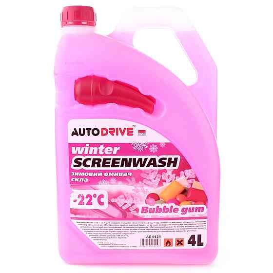 Омивач скла зимовий AutoDrive Bubble Gum -22°C 4л Киев
