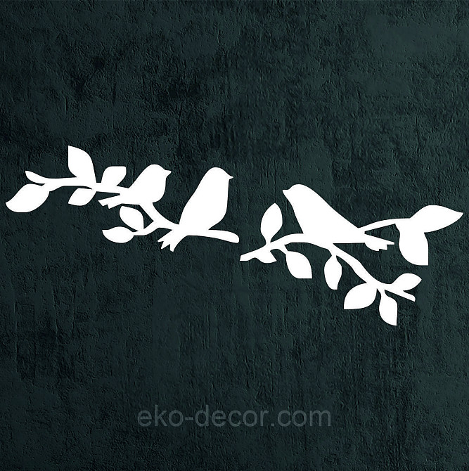 Декоративне настінне Панно  «Птахи» , Декор на стіну 50*20 см, Білий Київ - фото 10