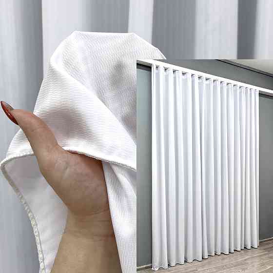 Тюль фактурний щільний жакард “Softline” колір білий 1967т Київ