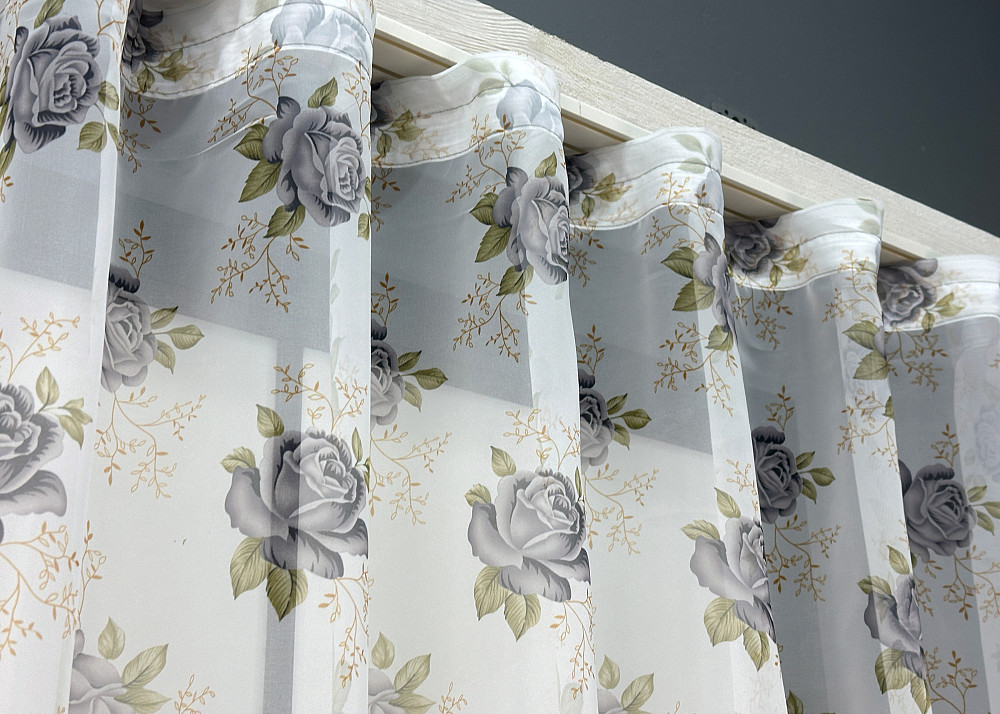 Кухонная арка VR-Textil № 000к белый с серым 280х150 см (51-240) Киев - изображение 7