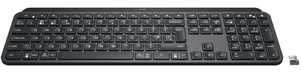 Клавіатура бездротова Logitech MX Keys Advanced for Business Wireless Illuminated UA Graphite Сірий Харків - фото 3