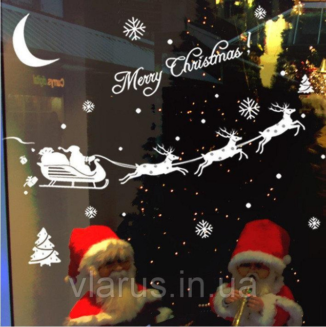 Новорічна інтер'єрна наклейка Київ - фото 2