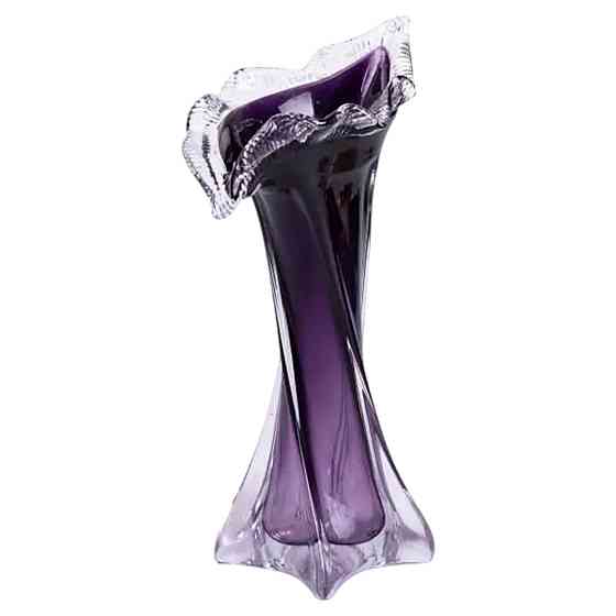 Ваза для квітів 31.5 см декоративна ваза для букета 300 мл Фіолетова HP-9-7 Коломия