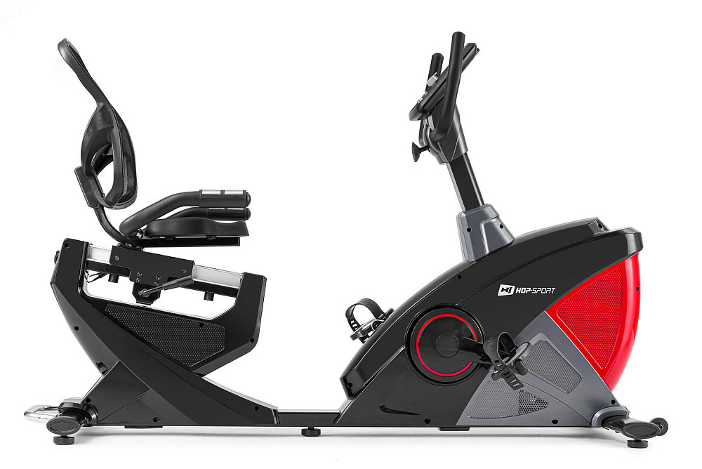 Горизонтальный велотренажер Hop-Sport HS-070L Helix красный iConsole+ Киев - изображение 10