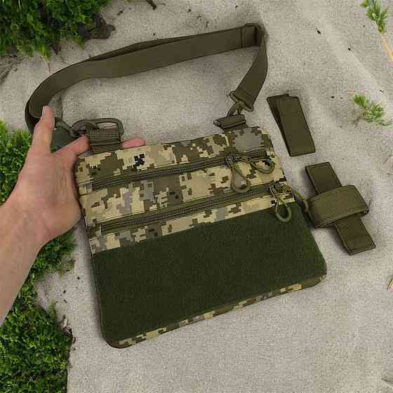 Тактические мессенджеры сумки, Мужская тактическая сумка и подсумка, Мужская тактическая сумка барсетка SU-74 Львов