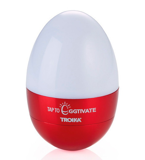 Светильник-ночник с LED-таймером Troika Eggtivate с датчиком вибрации (Красный) Винница - изображение 1