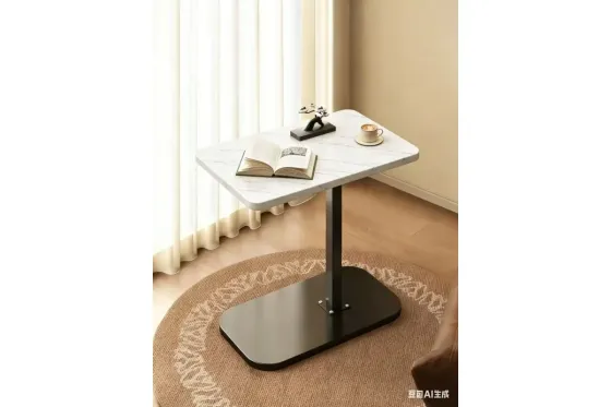 Прикроватный мраморный столик с металлическим основанием DASH-64201 Коломыя