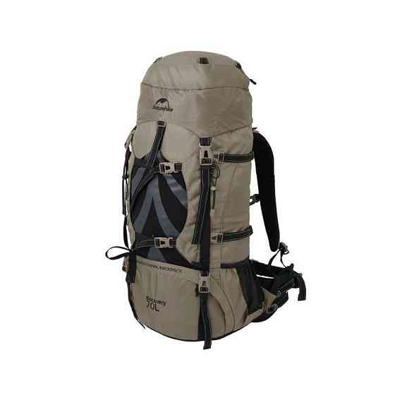 Рюкзак туристический Naturehike NH70B070-B, 70 л + 5 л, светло-коричневый Киев