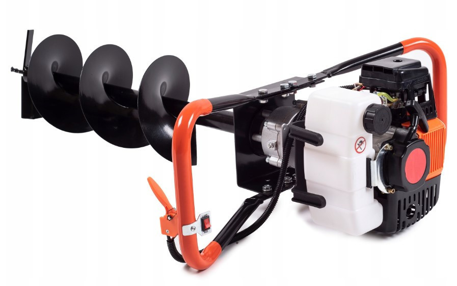 Бур бензиновий земляний BX-121, Мотобури бензобури та шнеки бури + 3 Свердла 100 150 200 Мм, Мотобур BOXER Львів - фото 5