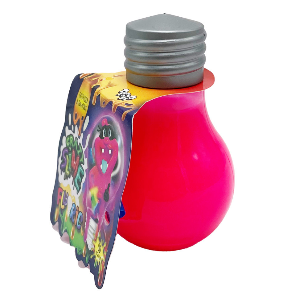 В'язка маса лампочка Fluoric "Crazy Slime" SLM-07-01U світиться в темряві Рожевий Вінниця - фото 1