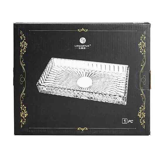 Блюдо для закусок скляне 24,5*20,5*2 см прямокутне HP-YH-54 Коломия