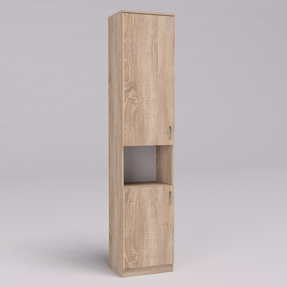 Шкаф офисный ОПК-1, Дуб Сонома, 450/340/2100 Львов - изображение 1