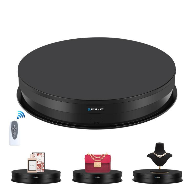 Предметний стіл поворотний 30см з пультом чорний для фото-відеозйомки Puluz PU3131B Київ - фото 1