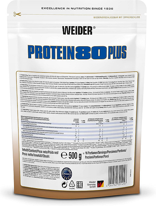 Протеїн Weider Protein 80 Plus 500 g (Toffee-Caramel) Луцьк - фото 2