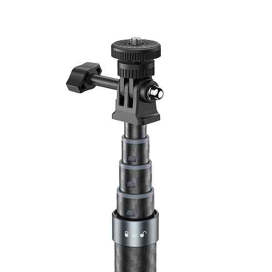 Монопод ACEFAST E38 1.2m carbon fiber telescopic selfie stick Gray-Black Одеса