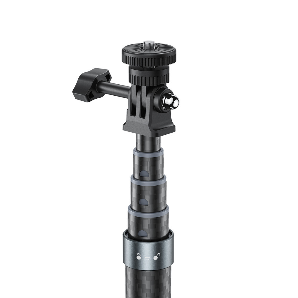 Монопод ACEFAST E38 1.2m carbon fiber telescopic selfie stick Gray-Black Одеса - фото 5