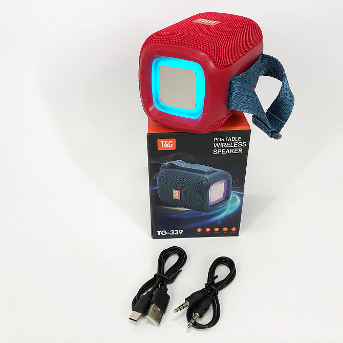 Bluetooth колонка с разноцветной подсветкой со стереозвуком TG339, Колонка блютуз светящаяся VH-43 Львов - изображение 14