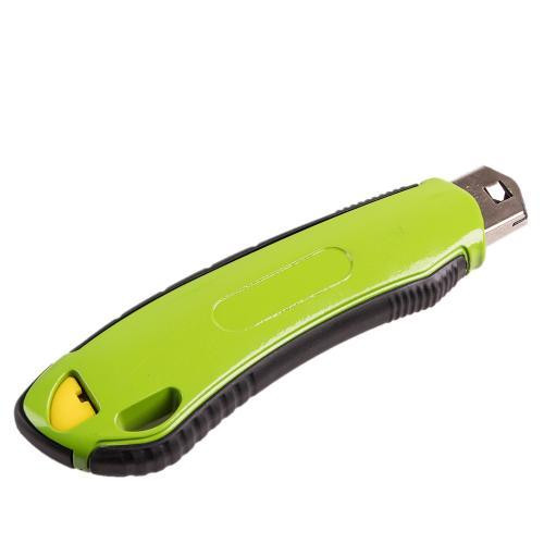 Ніж алюмінієвий з висувним сегмент. лезом 18мм (6шт) прогумований Alloid Одеса - фото 7