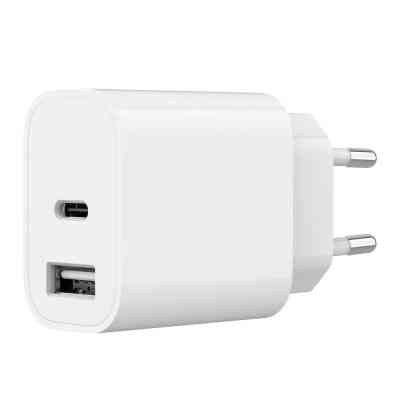 Зарядний пристрій Gembird 1xUSB-A+1xUSB-C 5V/2.4A (12W) white (TA-UC-2AC12-01) Вінниця