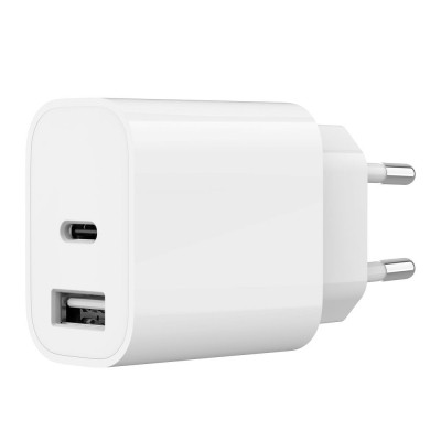 Зарядное устройство Gembird 1xUSB-A+1xUSB-C 5V/2.4A (12W) white (TA-UC-2AC12-01) Винница - изображение 1