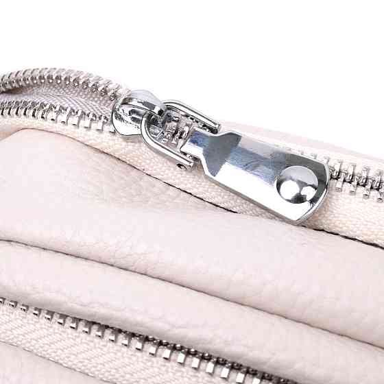 Элегантная сумка на два отделения из натуральной кожи Vintage 22593 Белый Киев