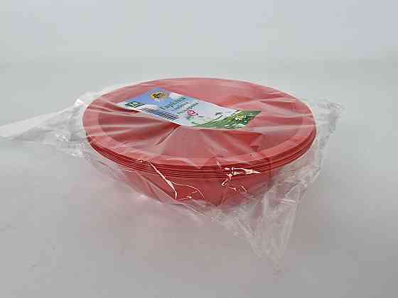 Тарелка глубокая цветная  (10шт) ТМ 