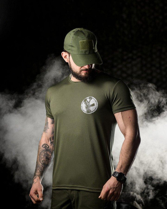 Тактична потовідвідна футболка Odin dzen олива ВТ6662 Одеса - фото 4