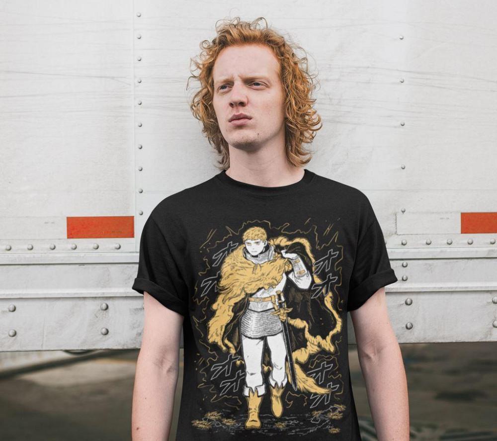 Футболка аниме Лаиос Тоуден Дунгеон Месхи оверсайз (S/M/L) Черний AnimeJ1099 Днепр - изображение 4