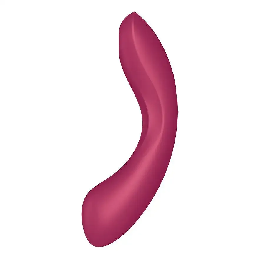 Вакуумний стимулятор з вібрацією Satisfyer Curvy Trinity 1 Red, іграшка 3в1 Львів - фото 2