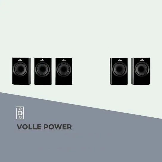 Комплект колонок Auna до домашнього кінотеатру з Німеччини Дніпро - фото 1