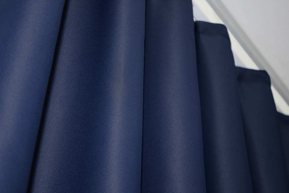 Комплект готових штор VR-Textil Блекаут Fusion Dimout № 831ш Синій 150х270 см 2 шт (30-615) Київ - фото 6