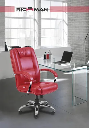 Офісне Крісло Керівника Richman Alberto Fly 2234 Хром М3 MultiBlock Зелений Київ