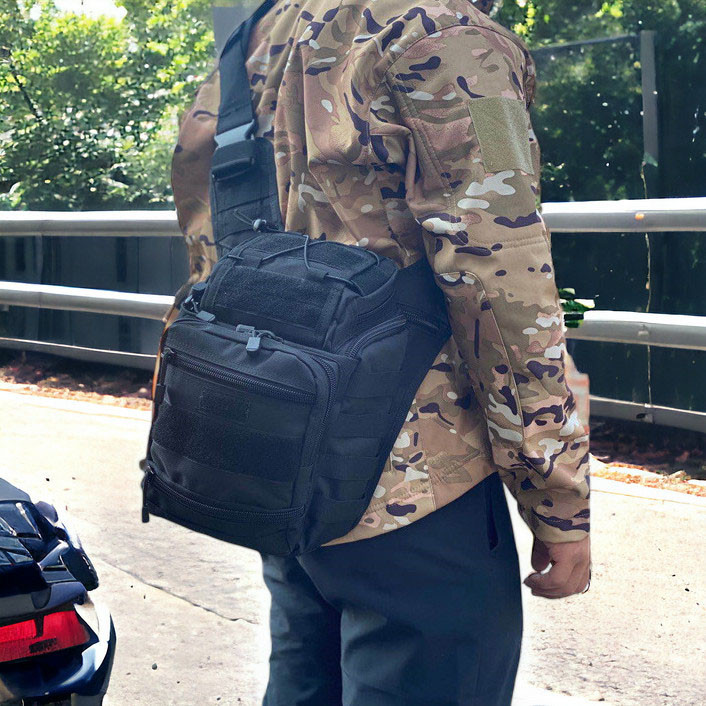 Сумка тактическая для документов, Мужская сумка кабура тактическая плечевая, Тактический мессенджер JO-38 Львов - изображение 3