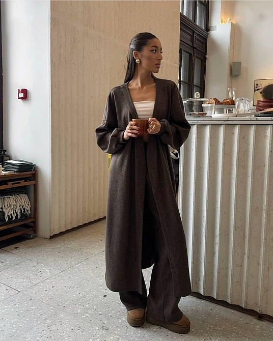 Жіночий стильний повсякденний костюм двостороння ангора Одеса - фото 3