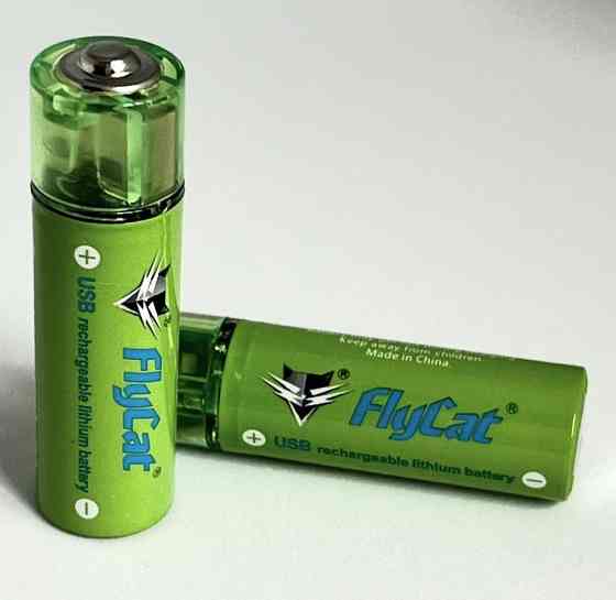 Аккумуляторы USB FluCat AA 1.5V 1450 mAh 2 шт. в комплекте Киев