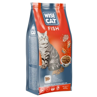 Сухой корм для кошек Wise Cat Fish 10 кг (4820111141296) Винница - изображение 2
