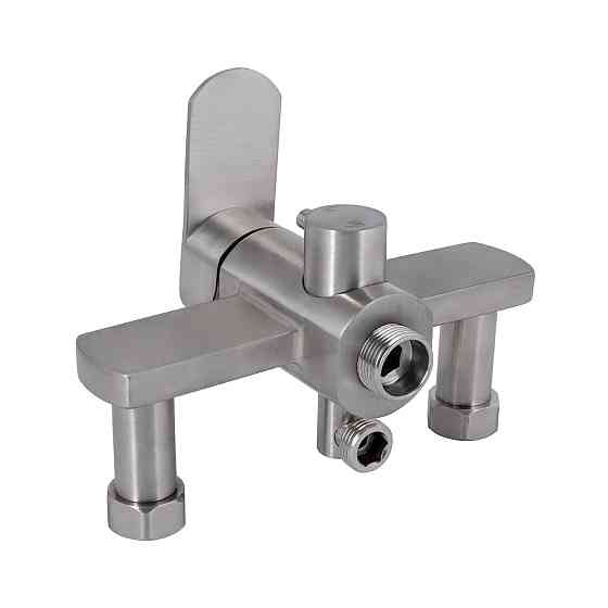 Змішувач для ванни Lidz Luna 005 (з душовим гарнітуром) (k35) LDLUN005NKS46093 Nickel Київ