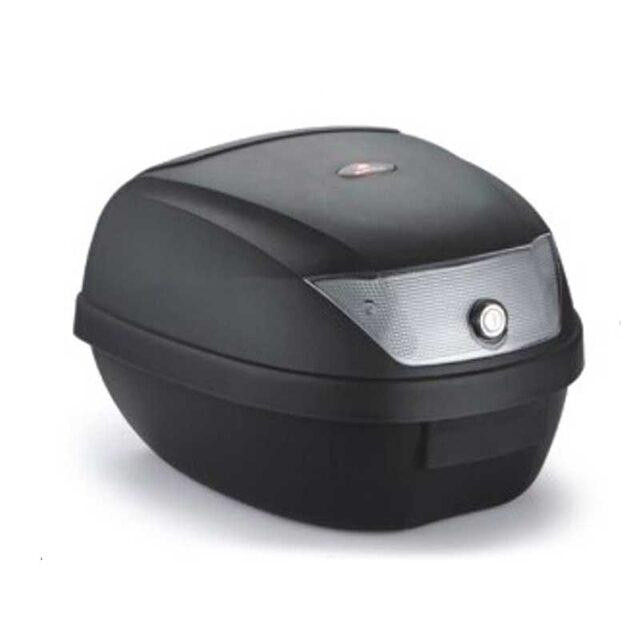 Кофр (багажник) для мотоцикла задний WHITE REF YM-0807 (V-28L) 39.5×39.5×30 черный Мукачево - фото 1