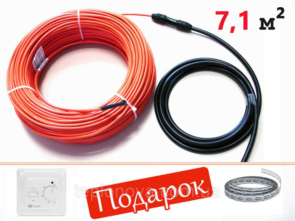 Тепла підлога електрична 7.1м² Enerpia UT-20 (1200Вт) - (60 м/п) Нагрівальний кабель гріючий Чернівці - фото 1