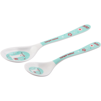 Набір дитячого посуду Canpol babies Exotic Animals ложечок з меламiну 2 шт Бірюзовий (4/530_tur) Вінниця - фото 1