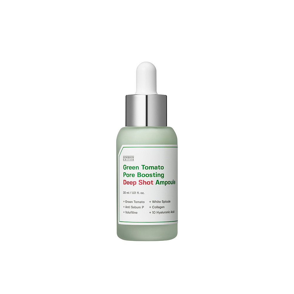 Сыворотка ампульная глубокого действия Green Tomato Pore Boosting Deep Shot Ampoule Sungboon Editor 30 мл Киев - изображение 5