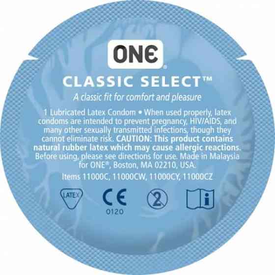 Набір класичних латексних презервативів One Classic Select (ціна за 5 шт.) Sex Aura Київ