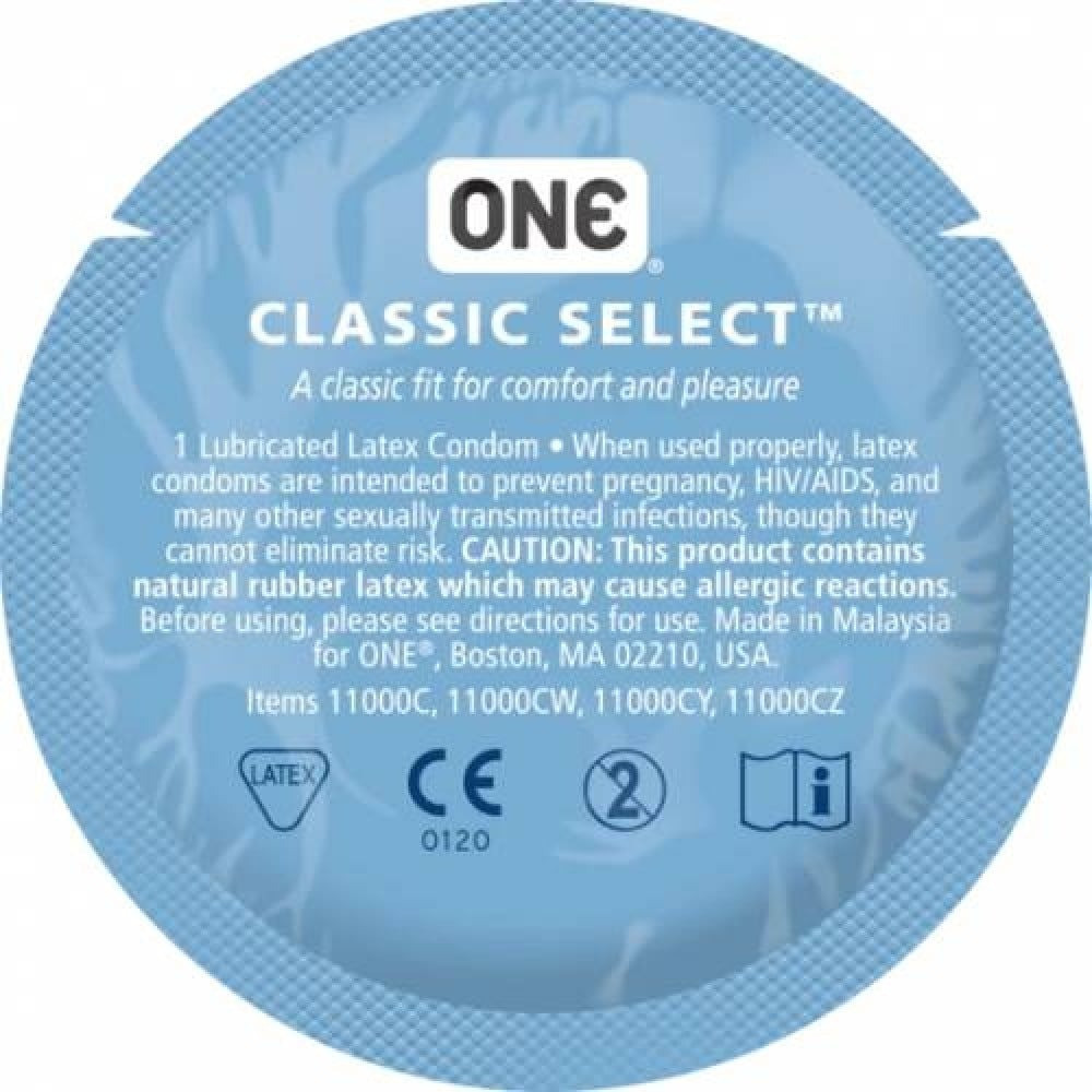 Набір класичних латексних презервативів One Classic Select (ціна за 5 шт.) Sex Aura Київ - фото 2