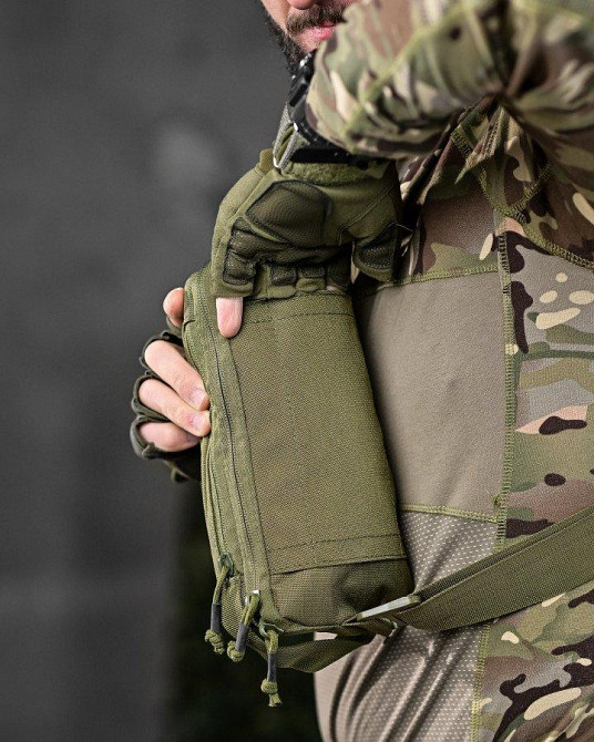 Сумка тактична через плече або на пояс олива ДЛ6327 Одеса - фото 3