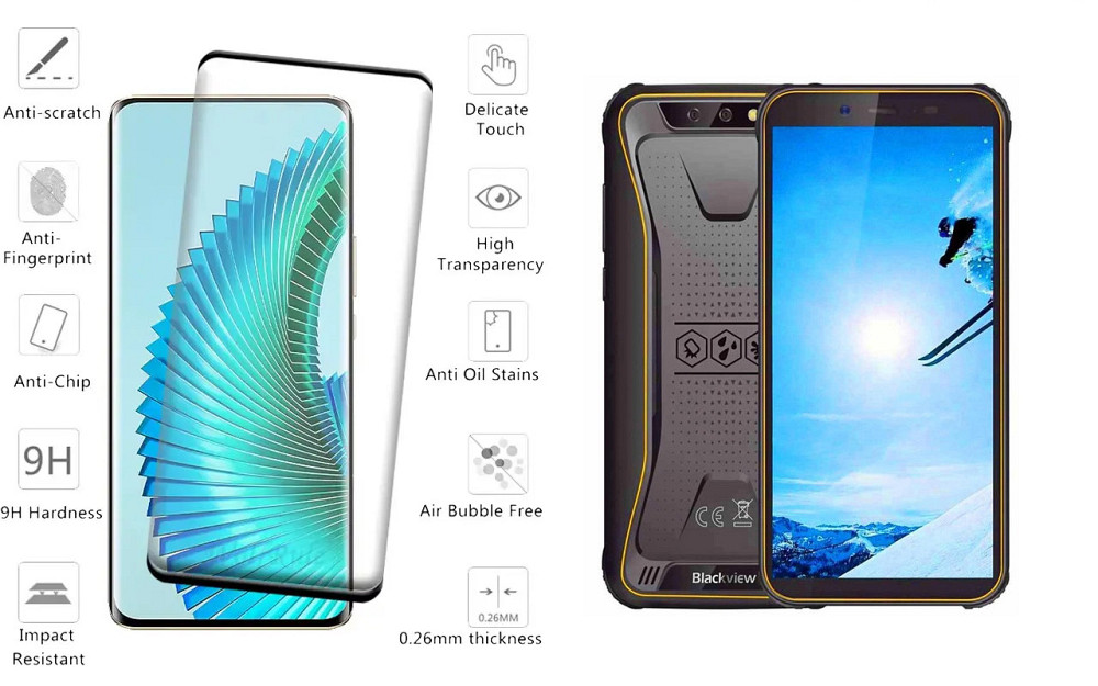 Захисне скло HyperGlass Pro для Blackview BV5500, BV5500 Plus, BV5500 Pro – максимальна чутливість та захист Київ - фото 2
