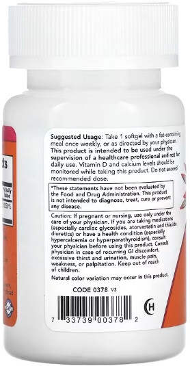 Витамин Д3 Now Foods Vitamin D-3 50,000 IU 50 softgels Киев - изображение 2