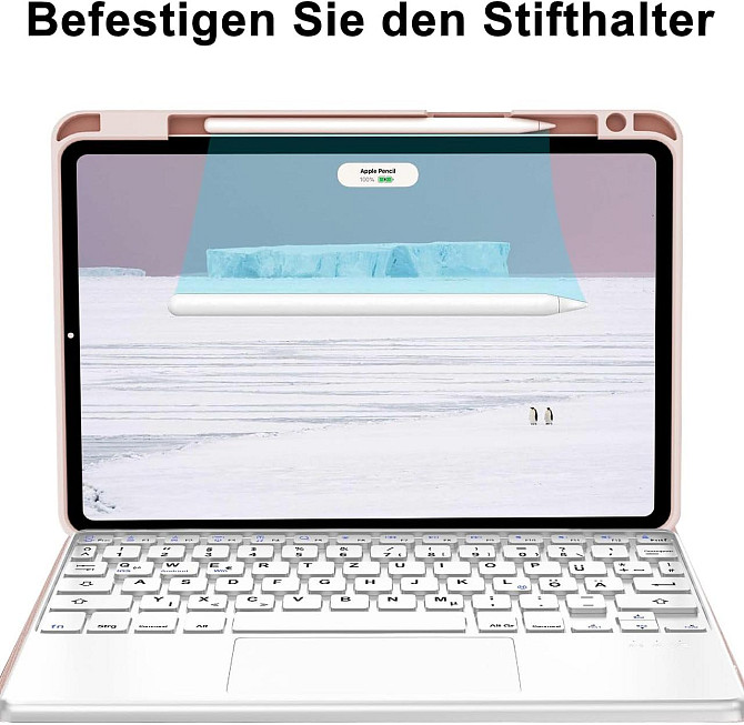 Чехол-книжка с клавиатурой для iPad Air 11-inch(M2) 2024/ iPad Air 5 2022/Air 4 2020 10.9/iPad 4-го покол. 10.9 / iPad Pro 11 2018 Днепр - изображение 6