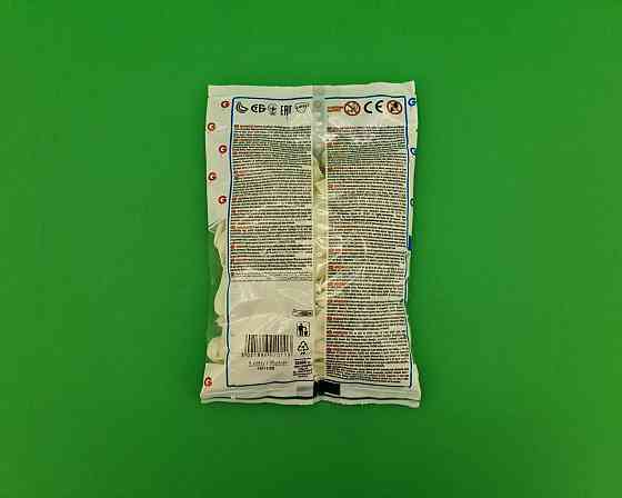 Повітряні кульки 3" (8 см) пастель білий латексні бомбочки 100 шт Gemar (1 пачка) Харків