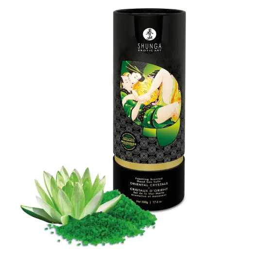 Сіль для ванни Shunga Oriental Crystals Bath Salts ORGANIC – Lotus Flower (500 г) сіль Мертвого моря Львів